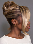 Lace Front wig banquet and wedding hairstyles updo Bridal Collection blonde highlight 100% Human Hair