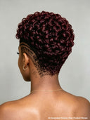 Full lace wig burgundy Pixie Cut for black woman