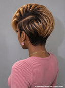 13x4 lace front Wig straight pixie honey highlight 100% Human Hair