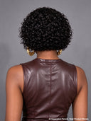 4x4 lace closure & glueless wig curly wave pixie  100% Human Hair