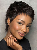 Full lace wig pixie black quick weave 100% Human Hair
