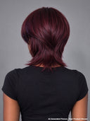 Glueless Wig rouge straight mullet machine made lace pre cut 100% Human Hair