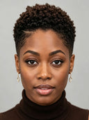 Full lace pixie cut wig short 1BT4# color