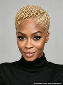 Lace front 13x6 Pixie wig Afro curly blonde pre-cut for black woman