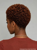 Lace front 13x4 Pixie wig curly Brown for black woman
