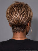 Pixie wig straight glueless wig brown 100% Human Hair