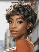 Wear to Go salt and pepper machine made Pixie wig