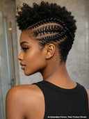 Full Lace Pre-styled Updo With Braided for black woman