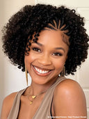 13x4 Lace wig updo braided hairstyles black 100% Human Hair