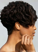 13x4 Lace Natural Black Pre-styled Updo With Braided  wig