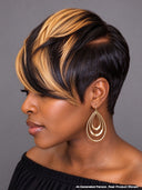 13x6 lace front Wig pixie cut wig honey highlght 100% Human Hair