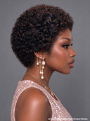 13x4 lace front Wig black curly wave pixie cute 100% Human Hair
