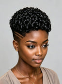 Topper Unit curly wave for black woman( NOT A WIG)