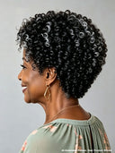 Wear to Go lace closure 7x5 Pixie Salt and Pepper afro wig