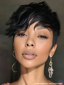 Ready to Go machine made pixie cut wig100% Human Hair