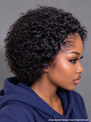 13x4 lace front wig curly wave pixie curly 100% Human Hair