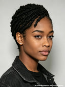 Full Lace wig With Braided pixie wig