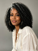 7x5 lace closure bob wig curly salt and pepper