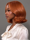 13x4 lace front Wig straight bob orange 8 inch 100% Human Hair