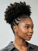 Full Lace wig afro With Braided wig