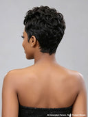 Lace front 13x4 Pixie wig black wavy