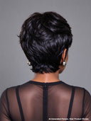 Glueless wig pixie Wig Natural Black quick weave 100% Human Hair
