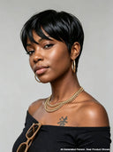 Wear to Go Gluelesse wig Black Pixie wig