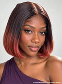 Straight bob 2X6 lace closure the luxe brown 100% Human Hair