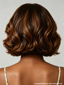 Lace front Wig bob brown 100% Human Hair