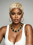 Wear to Go Gluelesse wig Pixie blonde for black woman