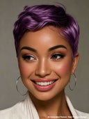 Lace front 13x4 pixie wig 5 color for black women