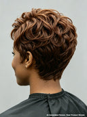 Lace front 13x4 pixie 2 color Quick weave side part