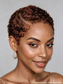 Lace front 13x4 pixie cut wig brown side part