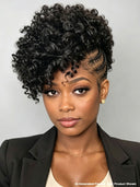 Braided wig Full Lace Pre-styled Updo for black woman