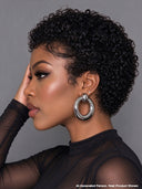 Lace front 13x4 Pixie cut Wig ready to go curly wave 100% Human Hair