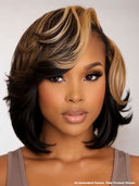 Pixie cut wig HD Lace front 13x6 wavy honey highlight for black woman 100% Human Hair