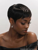 Glueless wig pixie cut for black woman