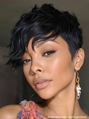 Ready to Go machine made pixie cut wig100% Human Hair