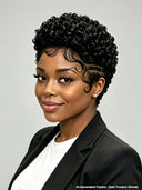 Full lace pixie wig for black women