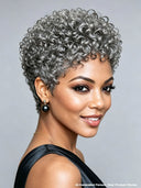 Ready to go machine made gray curly wave