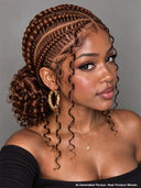 Full Lace wig Pre-styled black Braided wig for black women