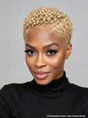 Lace front 13x6 Pixie wig Afro curly blonde pre-cut for black woman