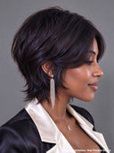 13x4 lace front straight pixie cut wig black Middle Part 100% Human Hair