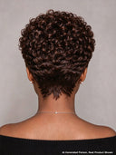 Ready to Go Glueless Wig curly wave pixie black Machine Made 100% Human Hair