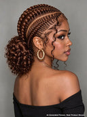 Full Lace wig Pre-styled black Braided wig for black women