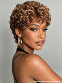 Pixie wig Lace front 13x4 brown finger wave for black woman