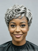 Lace front 13x4 pixie 2 color Quick weave side part