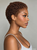 Pixie wig Lace front 13x4 ready to Go afro brown 100% Human Hair