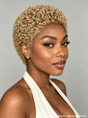 Full lace wig pixie afro honey