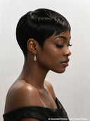 Glueless wig pixie cut for black woman